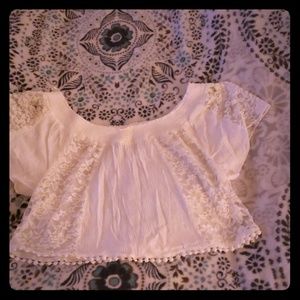 Off the shoulder croptop